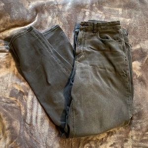 American eagle black mom jeans size 10 extra long